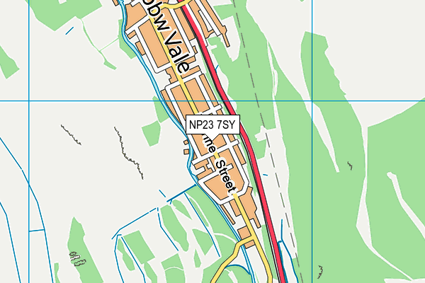 NP23 7SY map - OS VectorMap District (Ordnance Survey)