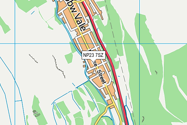 NP23 7SZ map - OS VectorMap District (Ordnance Survey)