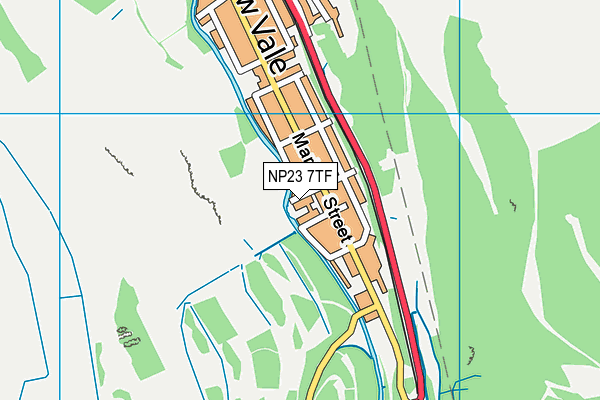 NP23 7TF map - OS VectorMap District (Ordnance Survey)