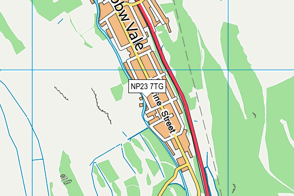 NP23 7TG map - OS VectorMap District (Ordnance Survey)