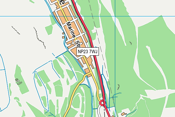 NP23 7WJ map - OS VectorMap District (Ordnance Survey)