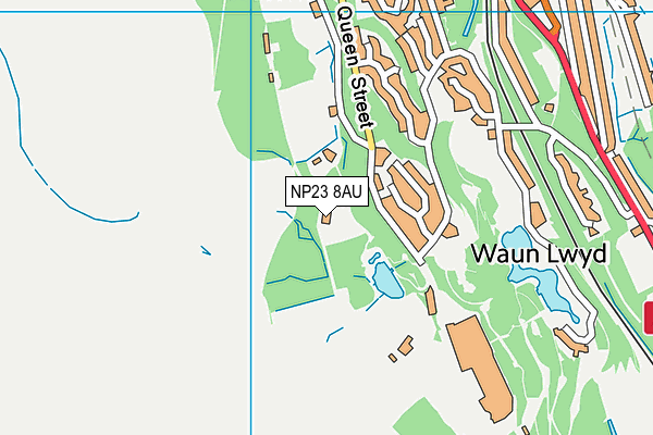 NP23 8AU map - OS VectorMap District (Ordnance Survey)