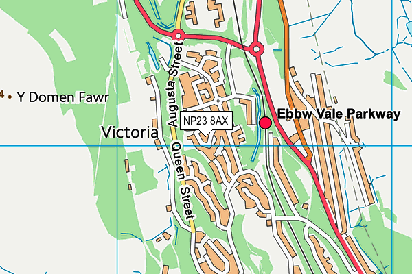 NP23 8AX map - OS VectorMap District (Ordnance Survey)
