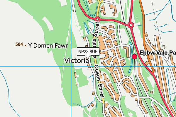 NP23 8UF map - OS VectorMap District (Ordnance Survey)