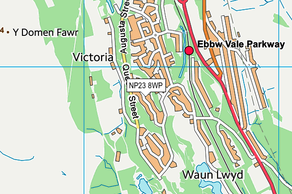 NP23 8WP map - OS VectorMap District (Ordnance Survey)
