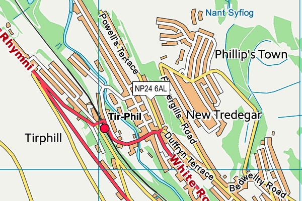 NP24 6AL map - OS VectorMap District (Ordnance Survey)
