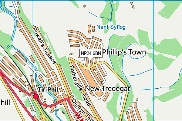 NP24 6BN map - OS VectorMap District (Ordnance Survey)