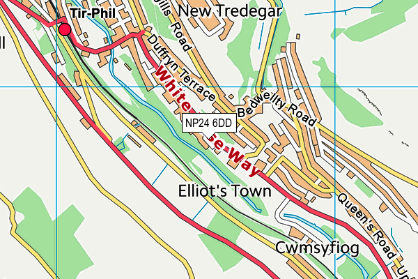 NP24 6DD map - OS VectorMap District (Ordnance Survey)