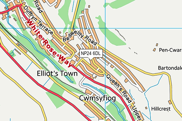 NP24 6DL map - OS VectorMap District (Ordnance Survey)