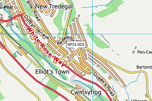 NP24 6DS map - OS VectorMap District (Ordnance Survey)