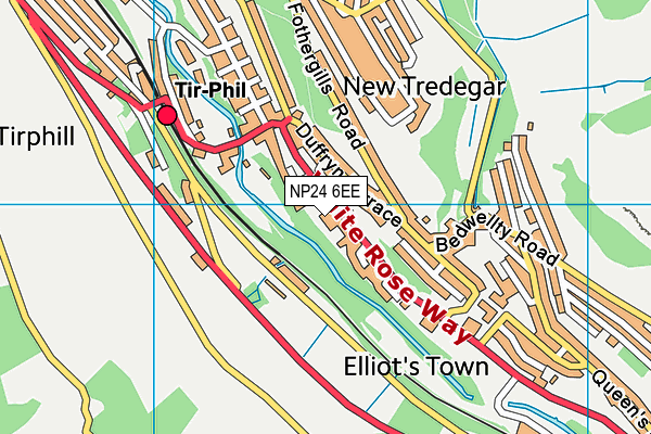 NP24 6EE map - OS VectorMap District (Ordnance Survey)