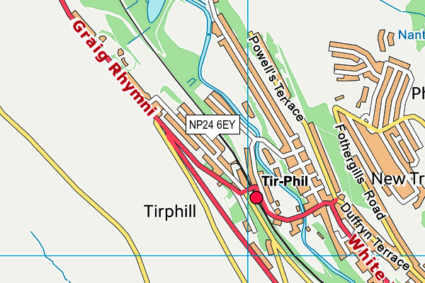 NP24 6EY map - OS VectorMap District (Ordnance Survey)