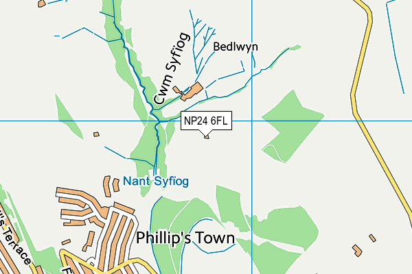 NP24 6FL map - OS VectorMap District (Ordnance Survey)