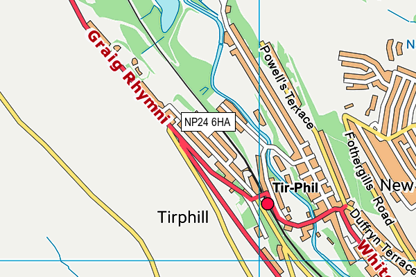 NP24 6HA map - OS VectorMap District (Ordnance Survey)