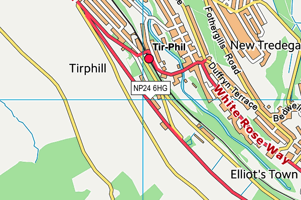 NP24 6HG map - OS VectorMap District (Ordnance Survey)