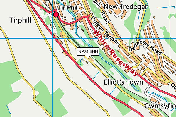 NP24 6HH map - OS VectorMap District (Ordnance Survey)