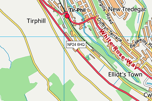NP24 6HQ map - OS VectorMap District (Ordnance Survey)