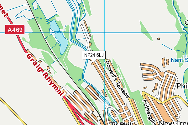 NP24 6LJ map - OS VectorMap District (Ordnance Survey)