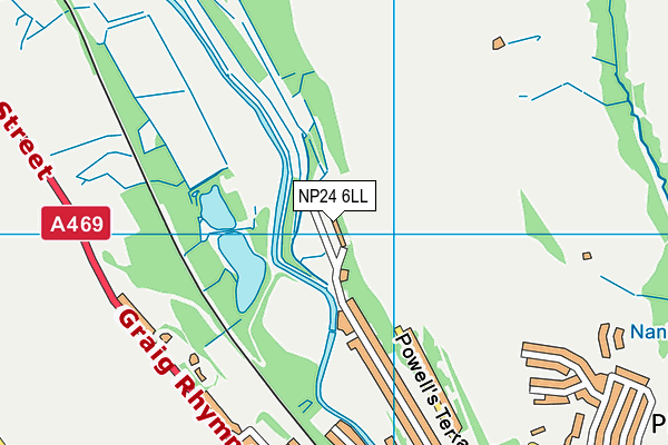 NP24 6LL map - OS VectorMap District (Ordnance Survey)