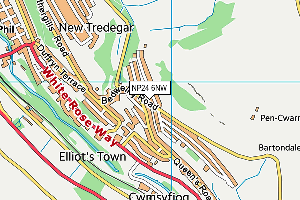 NP24 6NW map - OS VectorMap District (Ordnance Survey)