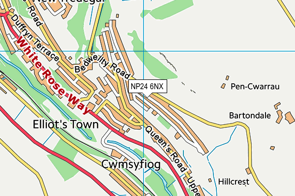 NP24 6NX map - OS VectorMap District (Ordnance Survey)