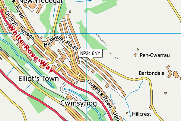 NP24 6NY map - OS VectorMap District (Ordnance Survey)