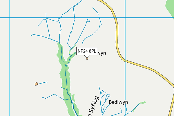 NP24 6PL map - OS VectorMap District (Ordnance Survey)