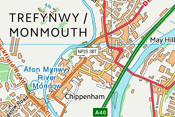 Map of AGINCOURT MONMOUTH LTD at district scale