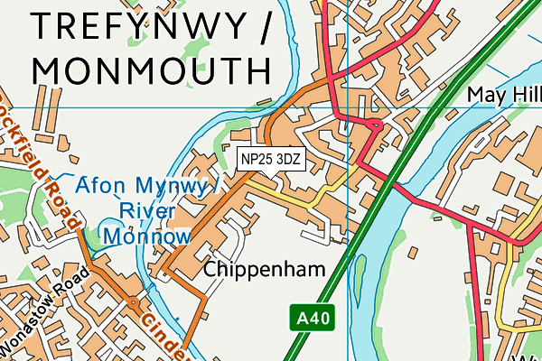 Map of MONMOUTH BUSINESS CENTRE LIMITED at district scale