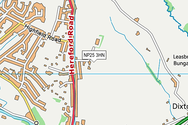 NP25 3HN map - OS VectorMap District (Ordnance Survey)