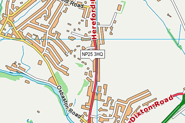 NP25 3HQ map - OS VectorMap District (Ordnance Survey)