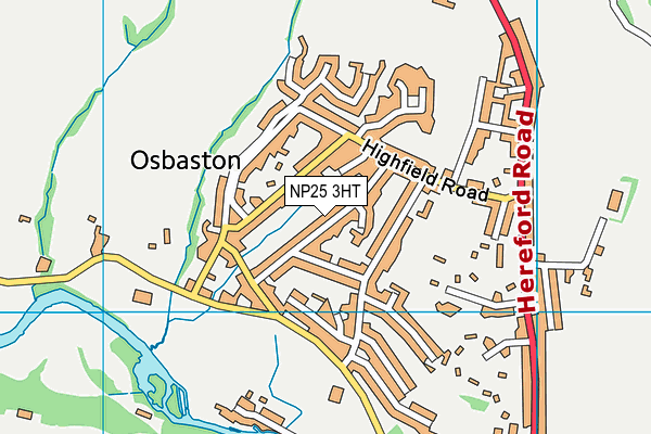 NP25 3HT map - OS VectorMap District (Ordnance Survey)