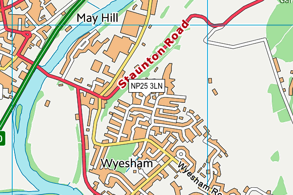 NP25 3LN map - OS VectorMap District (Ordnance Survey)