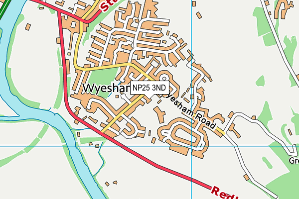 NP25 3ND map - OS VectorMap District (Ordnance Survey)