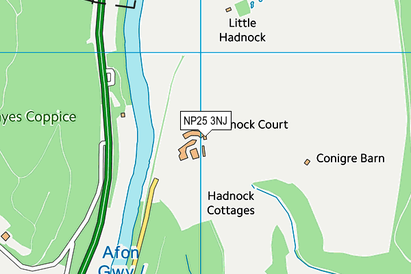 NP25 3NJ map - OS VectorMap District (Ordnance Survey)