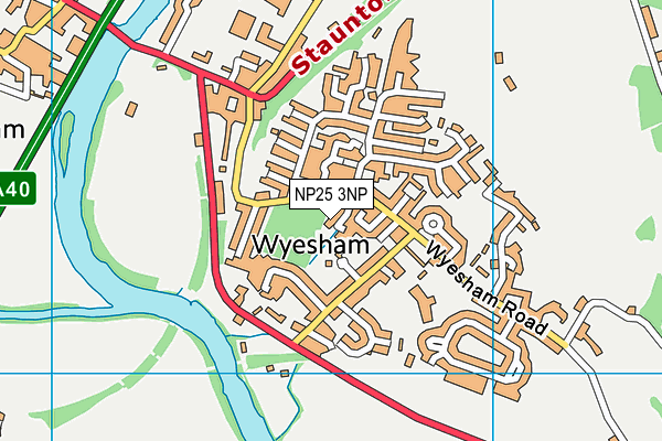 NP25 3NP map - OS VectorMap District (Ordnance Survey)