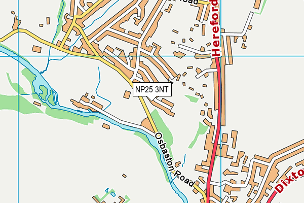 NP25 3NT map - OS VectorMap District (Ordnance Survey)