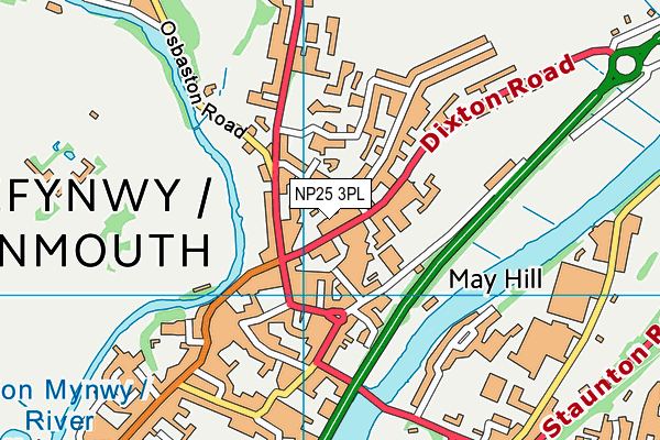 NP25 3PL map - OS VectorMap District (Ordnance Survey)