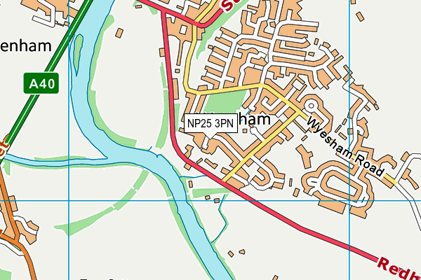 NP25 3PN map - OS VectorMap District (Ordnance Survey)