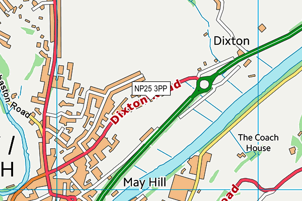 Map of UNTANGLED OF USK LTD at district scale