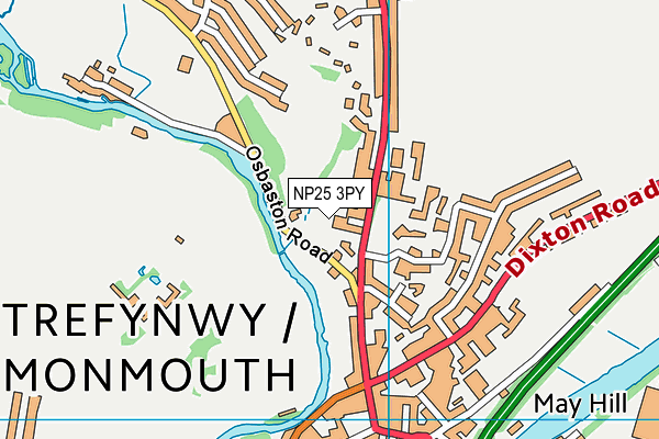 NP25 3PY map - OS VectorMap District (Ordnance Survey)