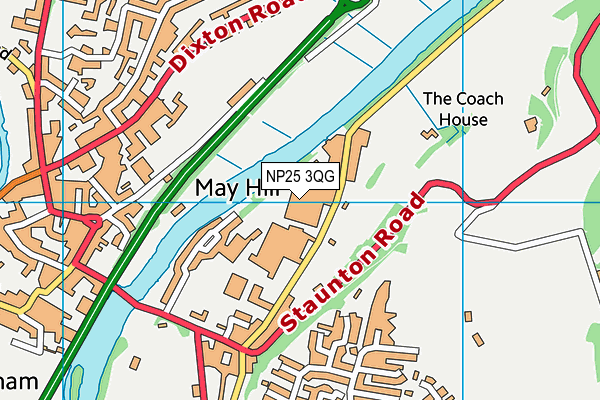 Map of MONMOUTH SELF STORE (MANSON) LIMITED at district scale