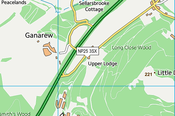 NP25 3SX map - OS VectorMap District (Ordnance Survey)