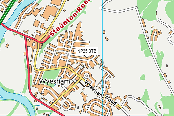 NP25 3TB map - OS VectorMap District (Ordnance Survey)