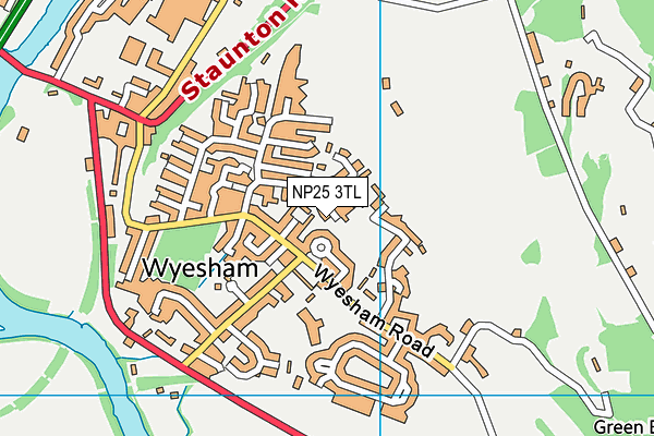 NP25 3TL map - OS VectorMap District (Ordnance Survey)