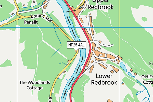 NP25 4AL map - OS VectorMap District (Ordnance Survey)