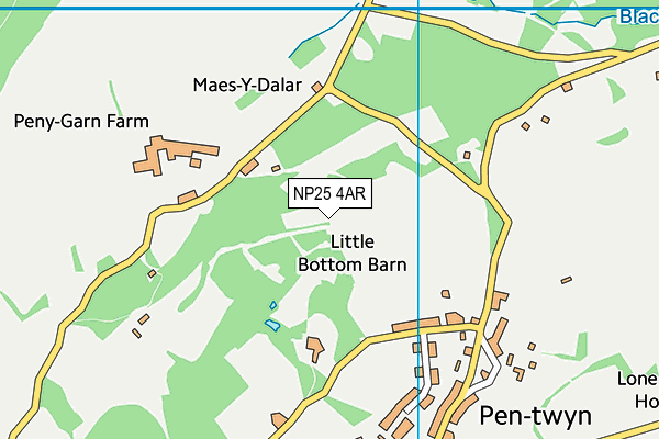 NP25 4AR map - OS VectorMap District (Ordnance Survey)
