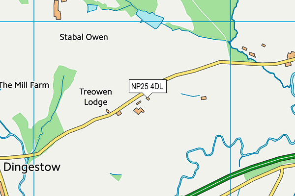 NP25 4DL map - OS VectorMap District (Ordnance Survey)
