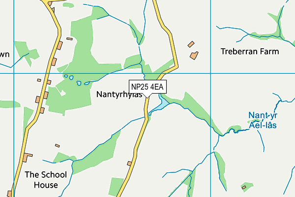 NP25 4EA map - OS VectorMap District (Ordnance Survey)