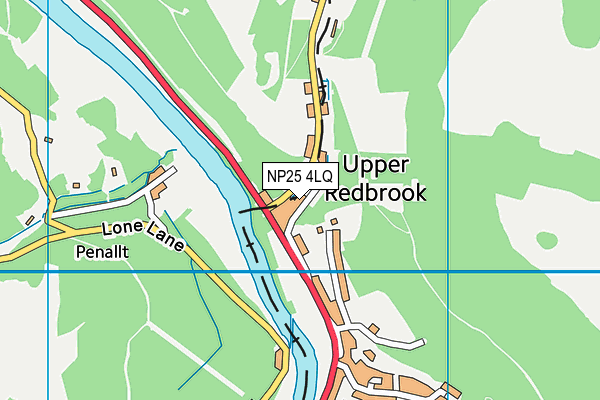 NP25 4LQ map - OS VectorMap District (Ordnance Survey)